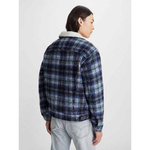 Vintage levis trucker Sherpa jacket coat winter parka - Picture 9 of 10